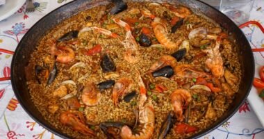 Photo paella dish